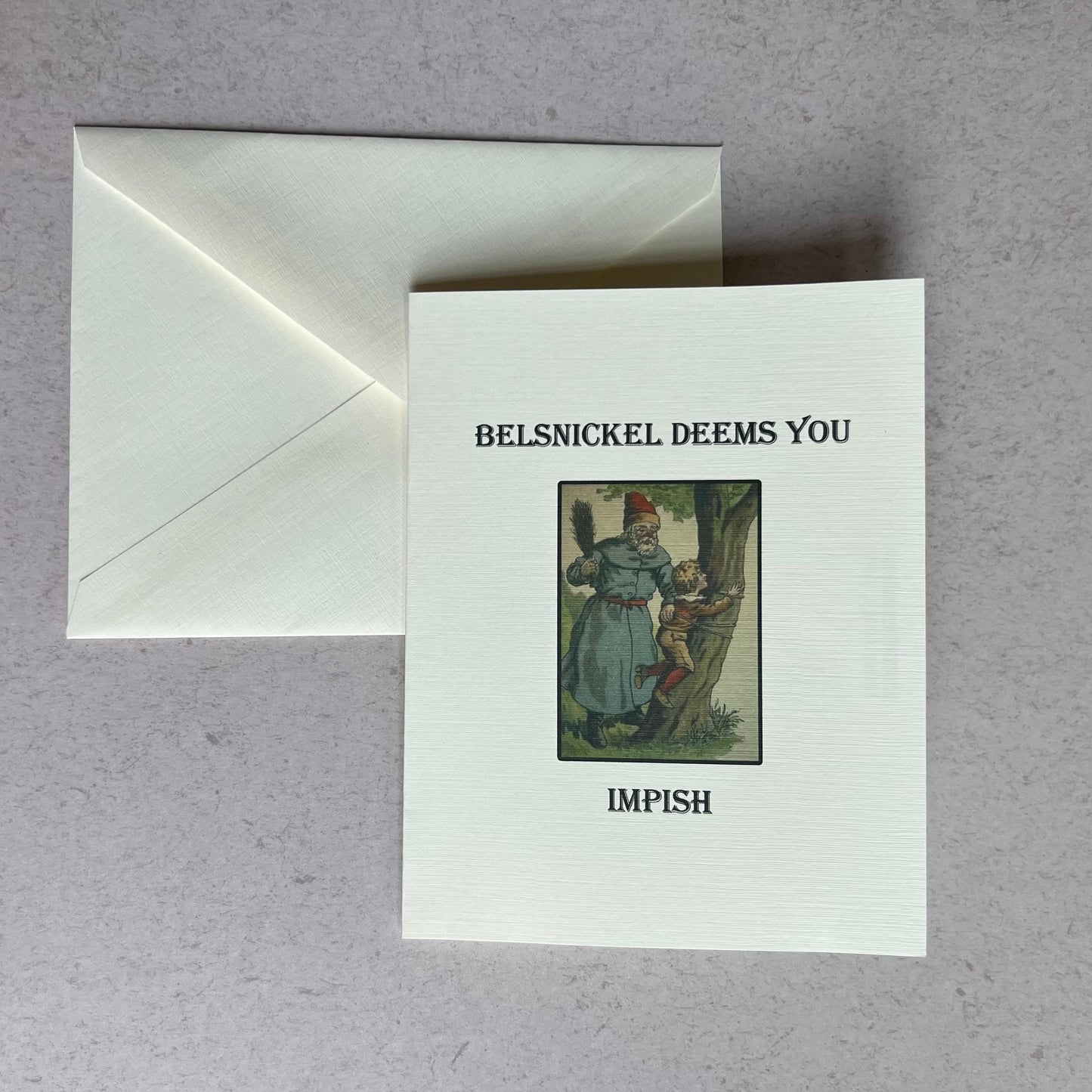 Belsnickel Deems You Impish - Naughty List Christmas Card