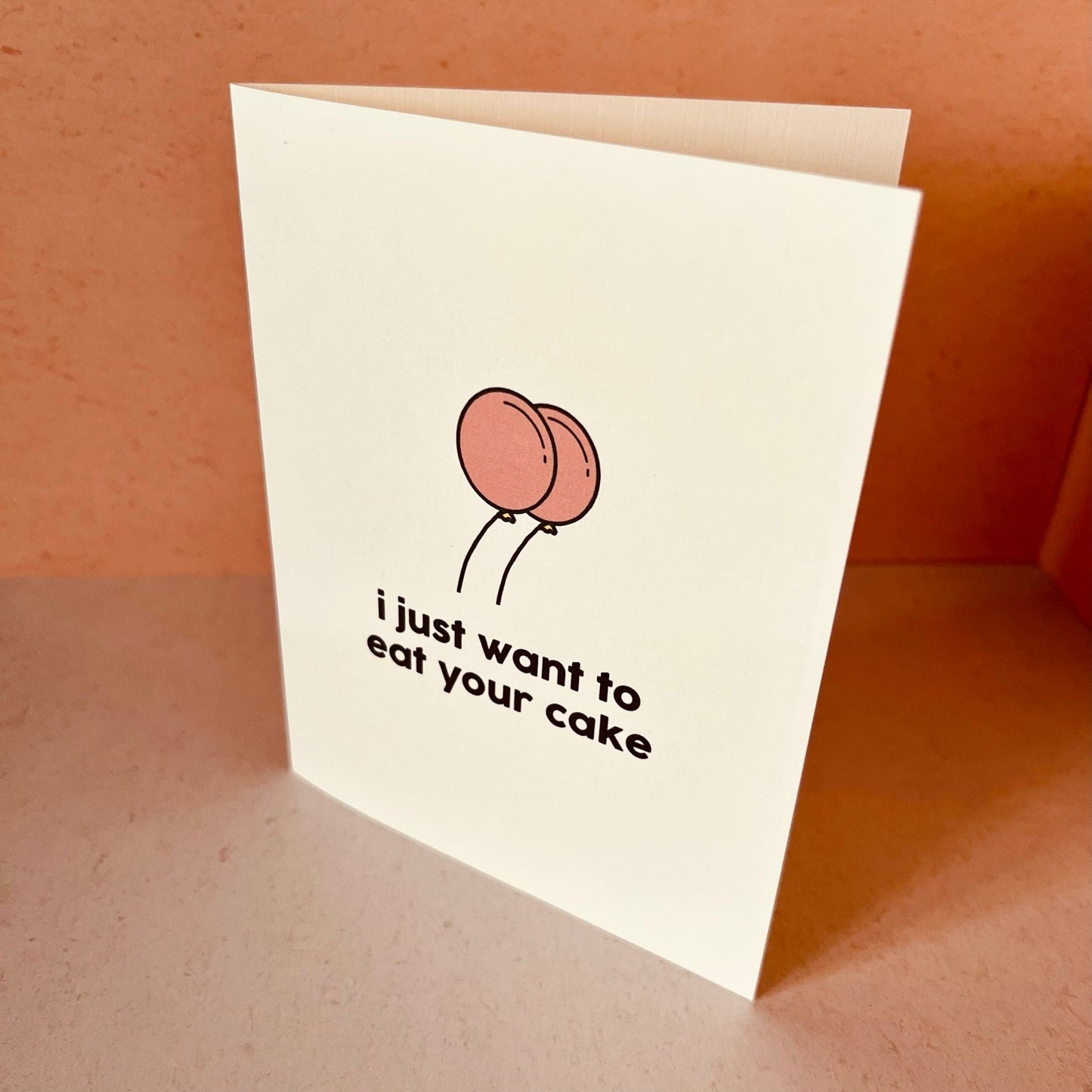 and by cake I mean butt - birthday card, 'significant' others
