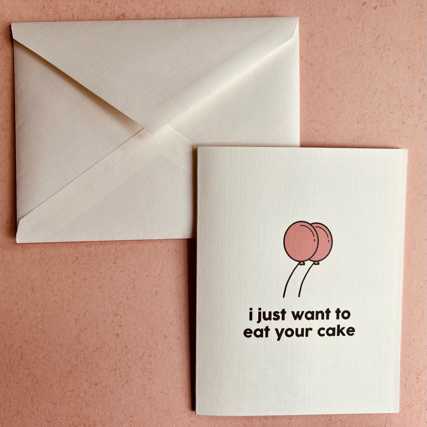 and by cake I mean butt - birthday card, 'significant' others