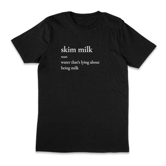 skim milk definition unisex t-shirt