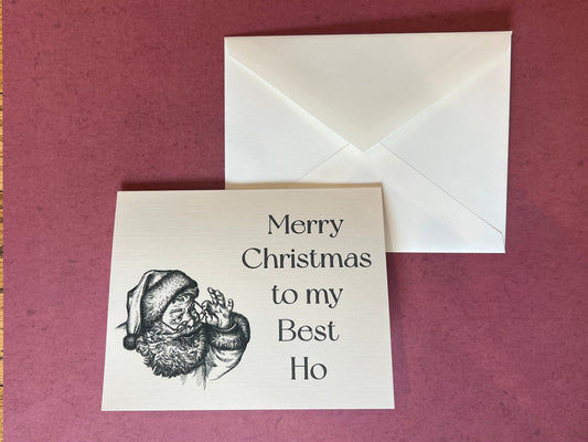 Merry Christmas to my Best Ho - Christmas card