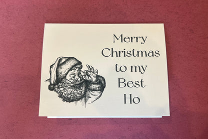 Merry Christmas to my Best Ho - Christmas card