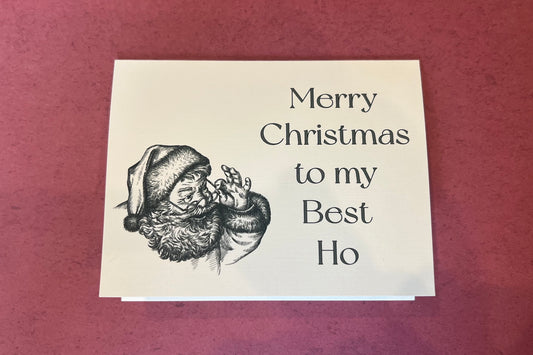 Merry Christmas to my Best Ho - Christmas card