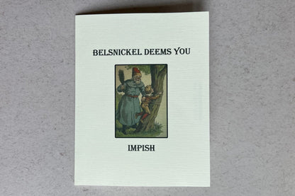 Belsnickel Deems You Impish - Naughty List Christmas Card