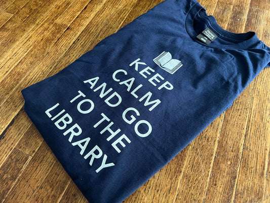 Keep Calm and Go To The Library Unisex T-Shirt