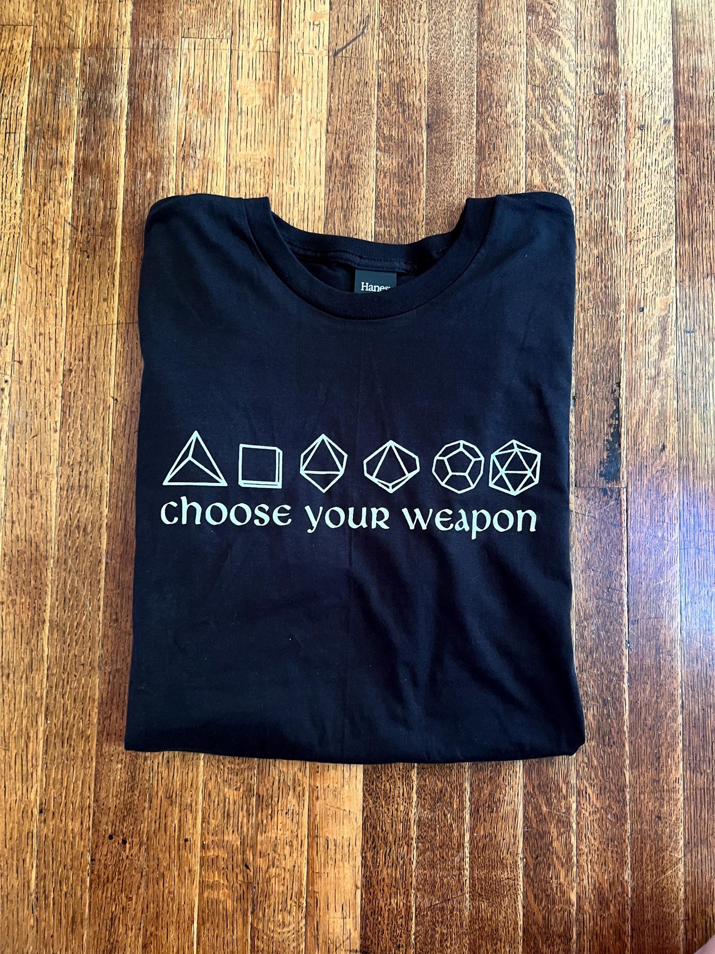 Choose Your Weapon D&D Dice Unisex T-Shirt
