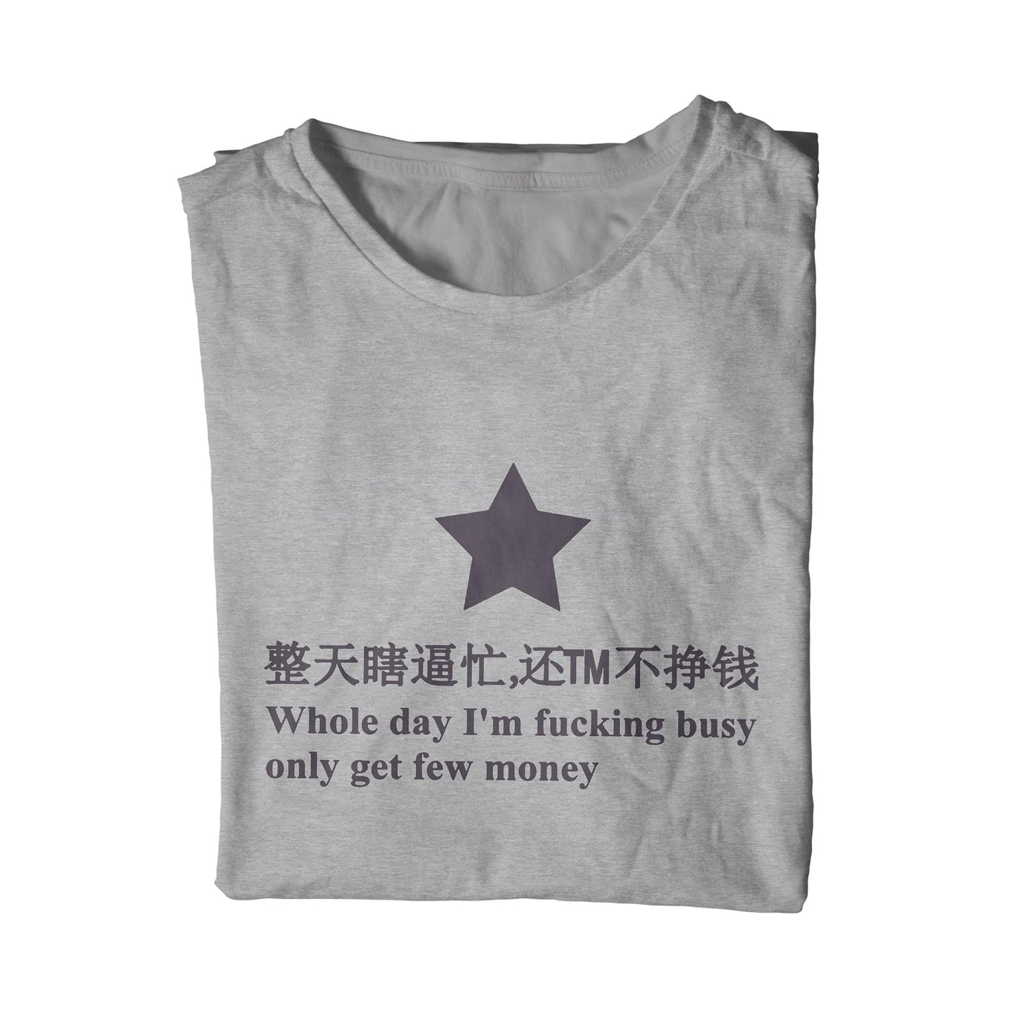 Whole Day I'm Fucking Busy Only Get Few Money Star Unisex T-Shirt